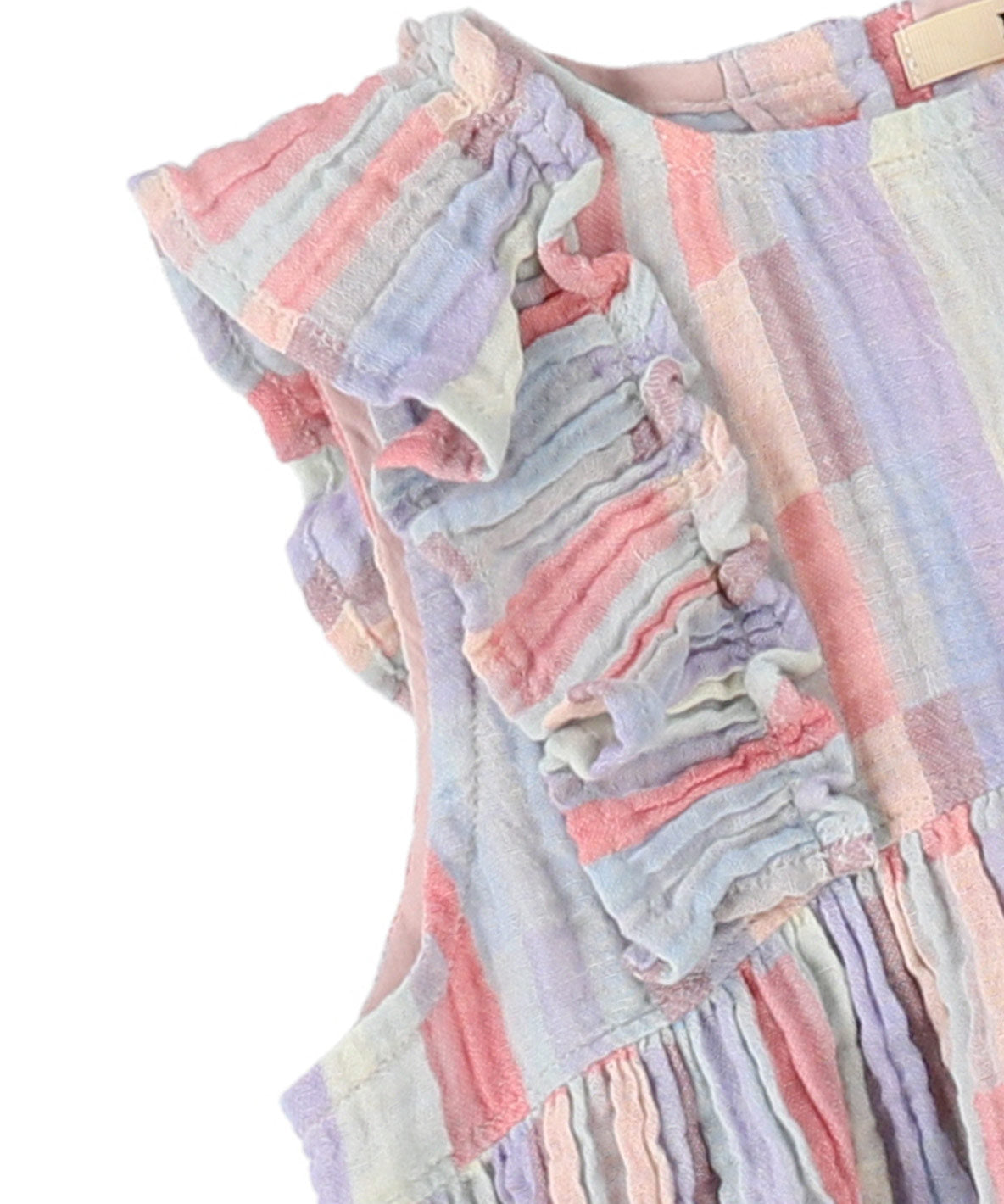 Baby Striped Double Cloth Frill Dress