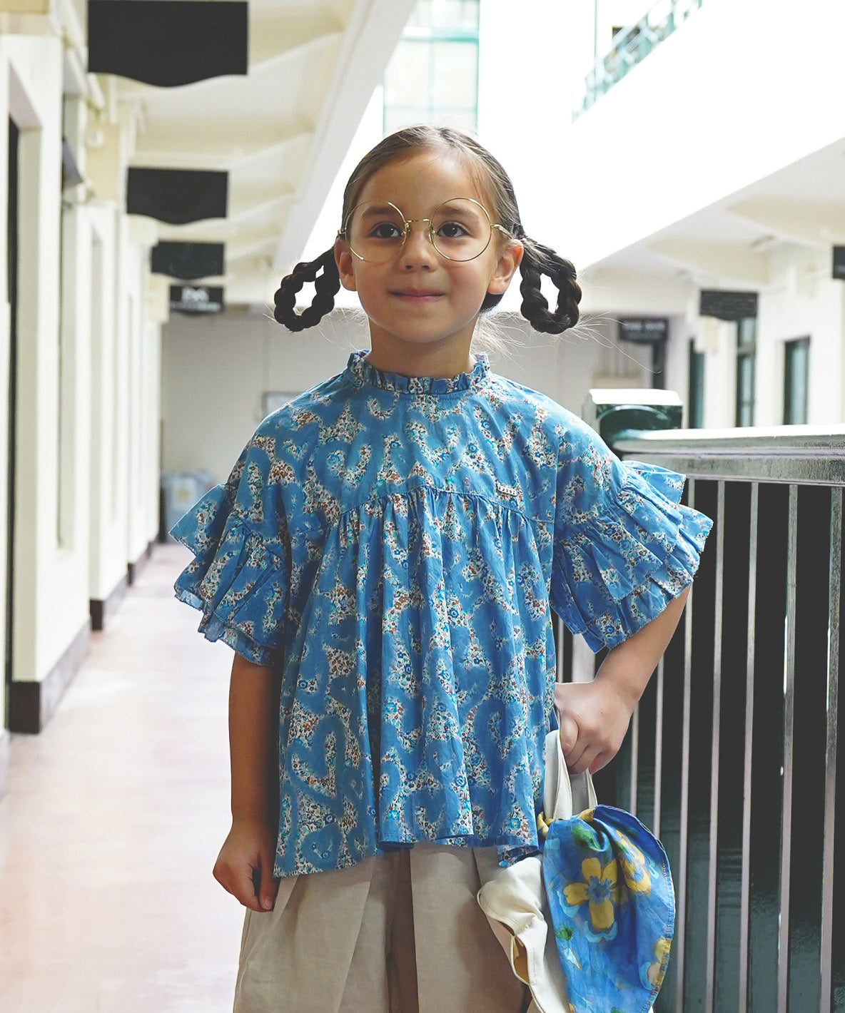 LIBERTY Ruffled Pullover