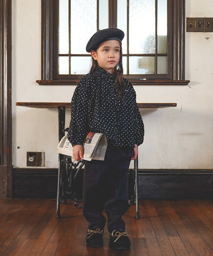 Dot Ruffle Blouse