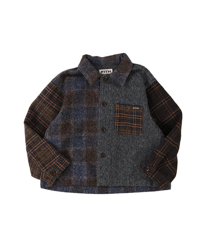 Cotton Tweed Shirt Jacket