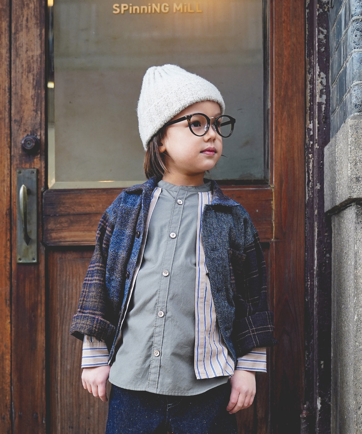 Cotton Tweed Shirt Jacket