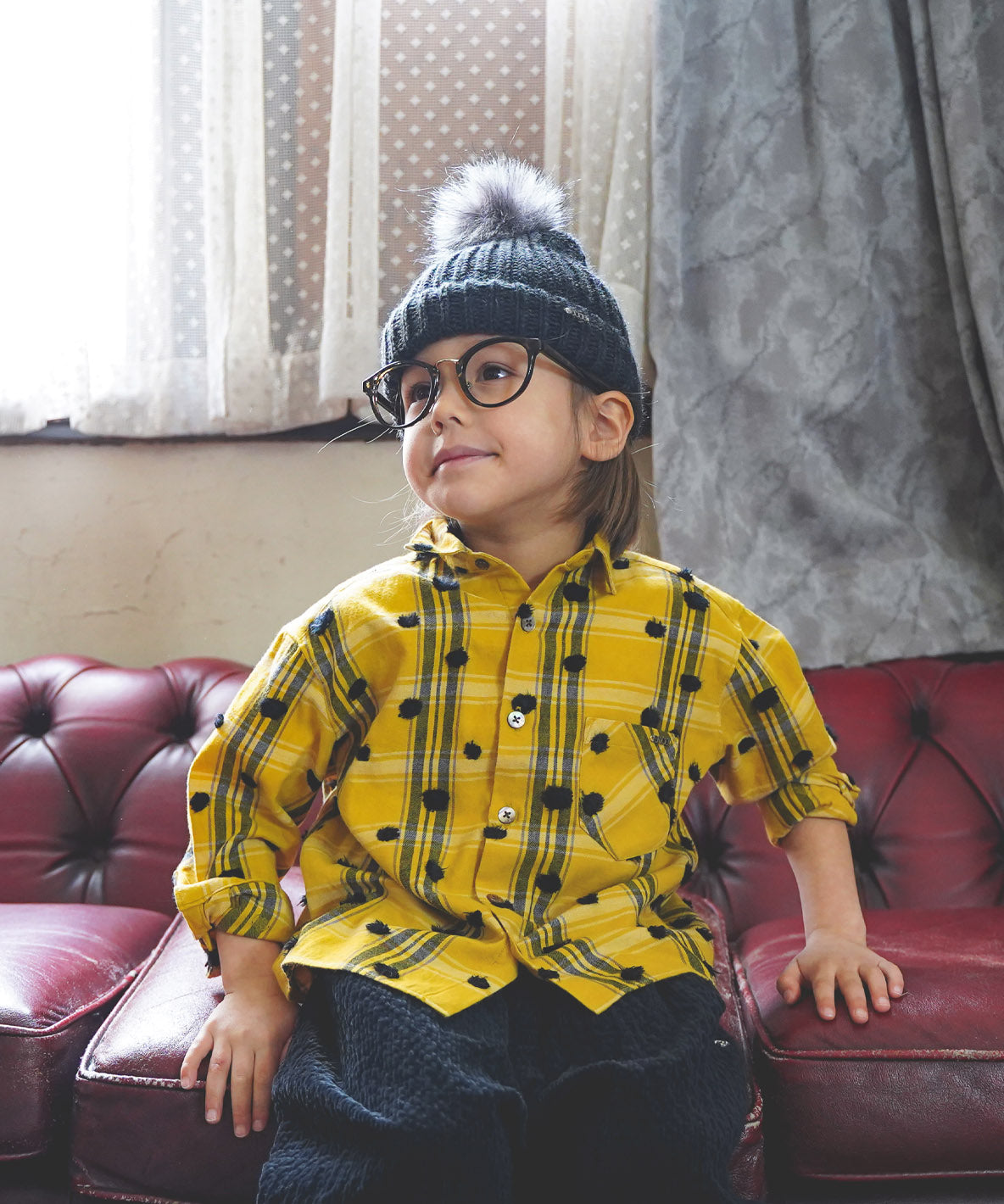 Dot Plaid L/S Shirt