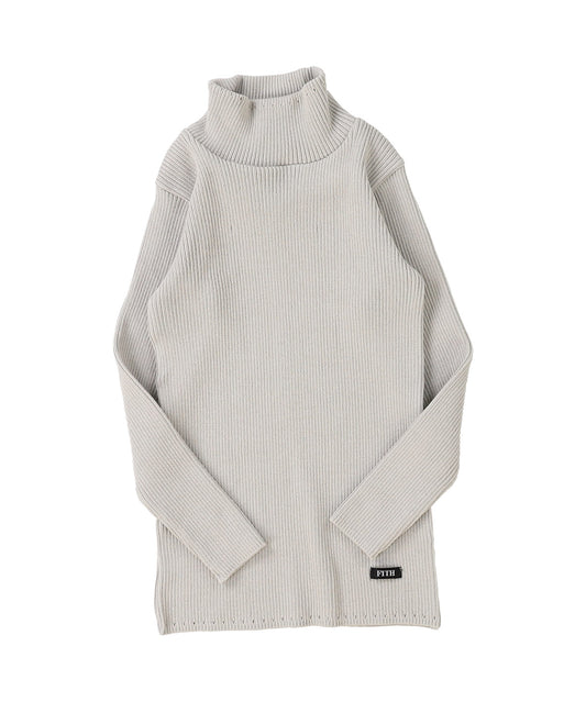 Washable Cotton L/S Turtleneck Knit