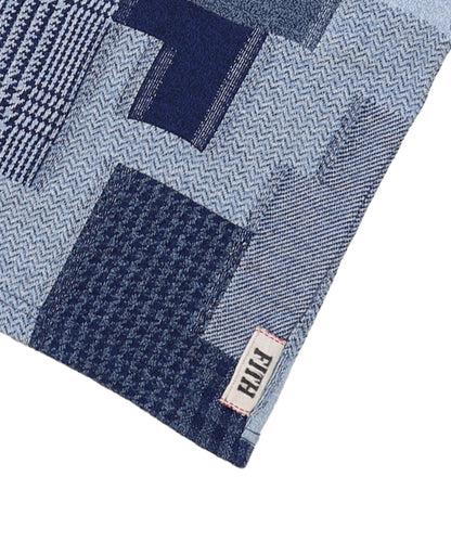 Patchwork Mockneck Tee