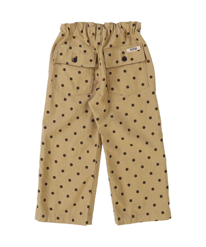 Dot Back Satin Pants