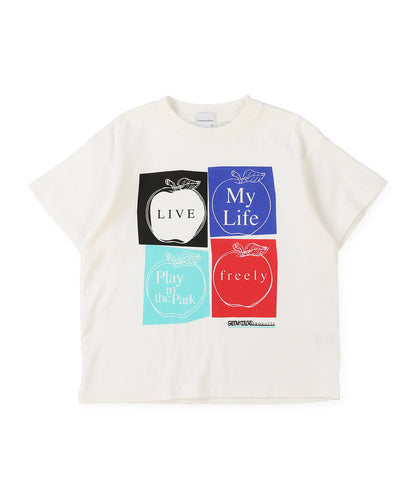 Cotton Jersey ART APPLE TEE