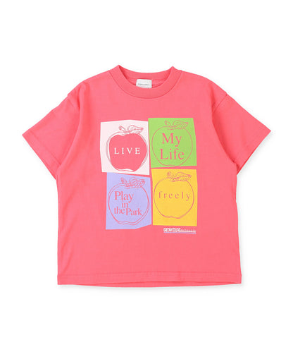 Cotton Jersey ART APPLE TEE