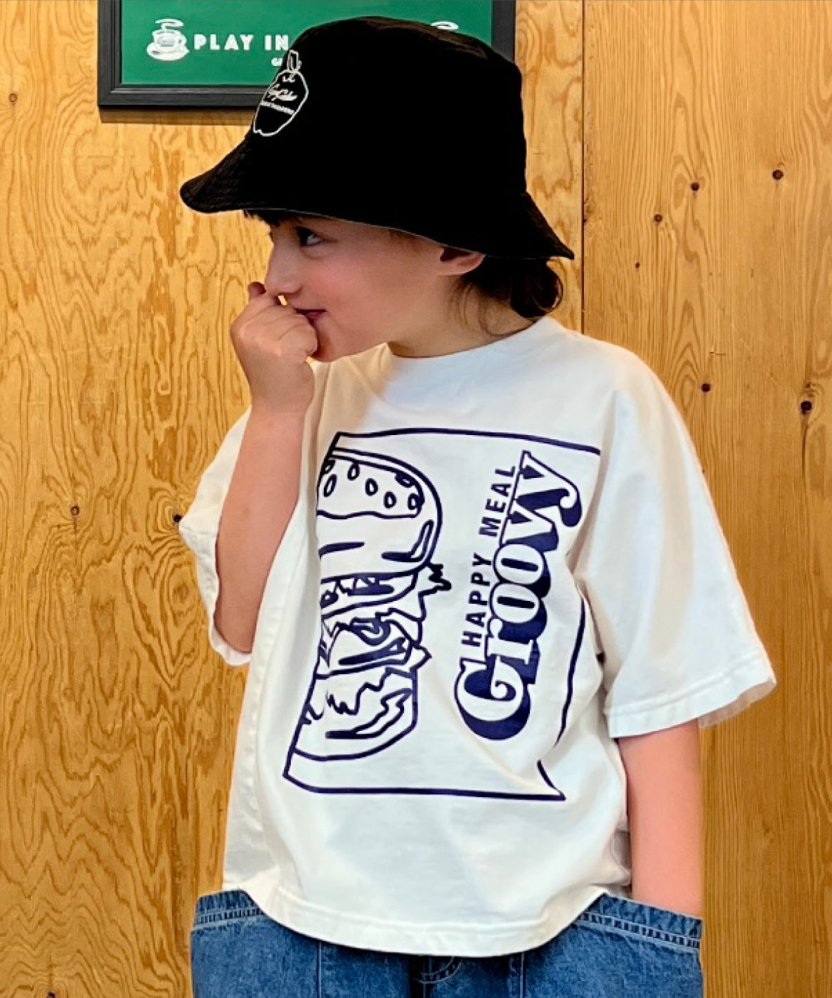 Cotton Jersey HAMBURGER Wide T-shirt