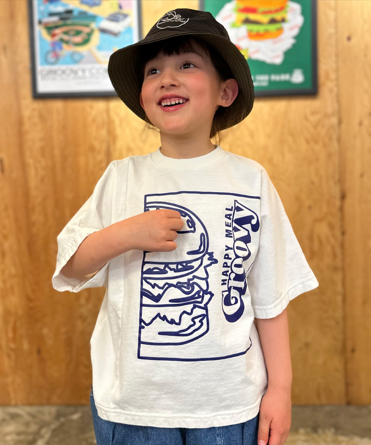 Cotton Jersey HAMBURGER Wide T-shirt