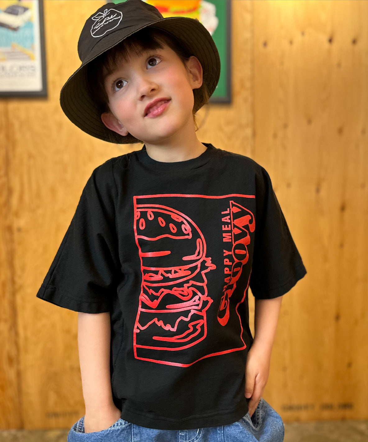 Cotton Jersey HAMBURGER Wide T-shirt