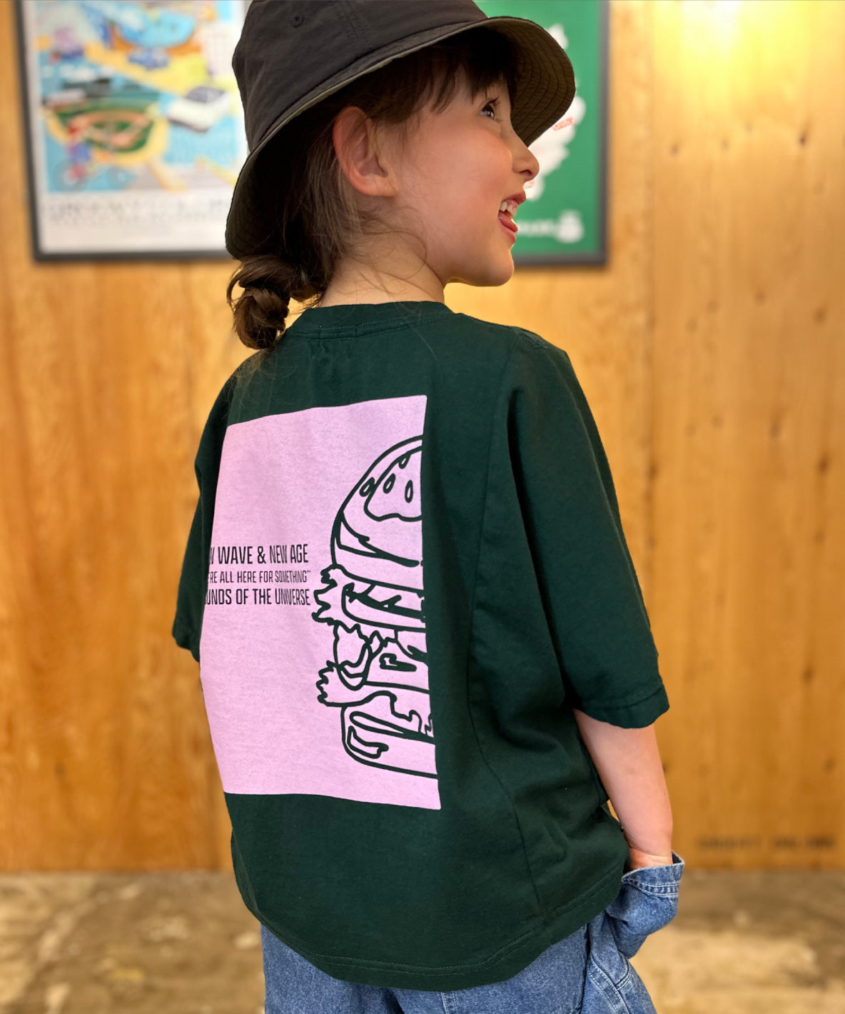 Cotton Jersey HAMBURGER Wide T-shirt