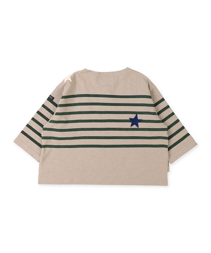 Striped Cotton Jersey Star TEE