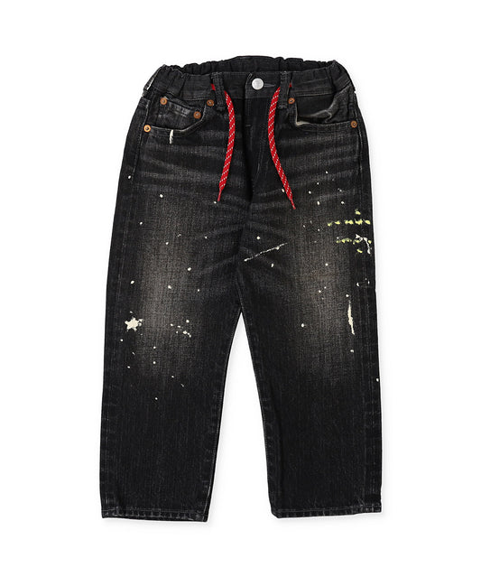 Black Denim Easy Pants