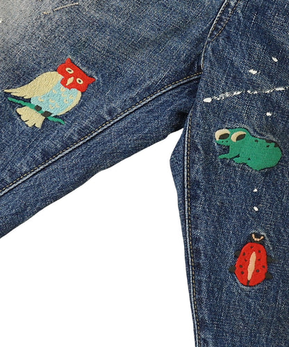 12oz Denim Embroidered Pants