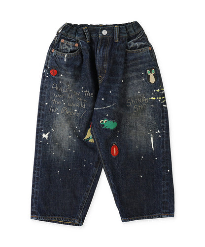 12oz Denim Embroidered Pants