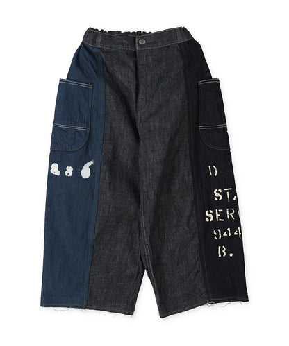 8oz Denim Switching Design Pants