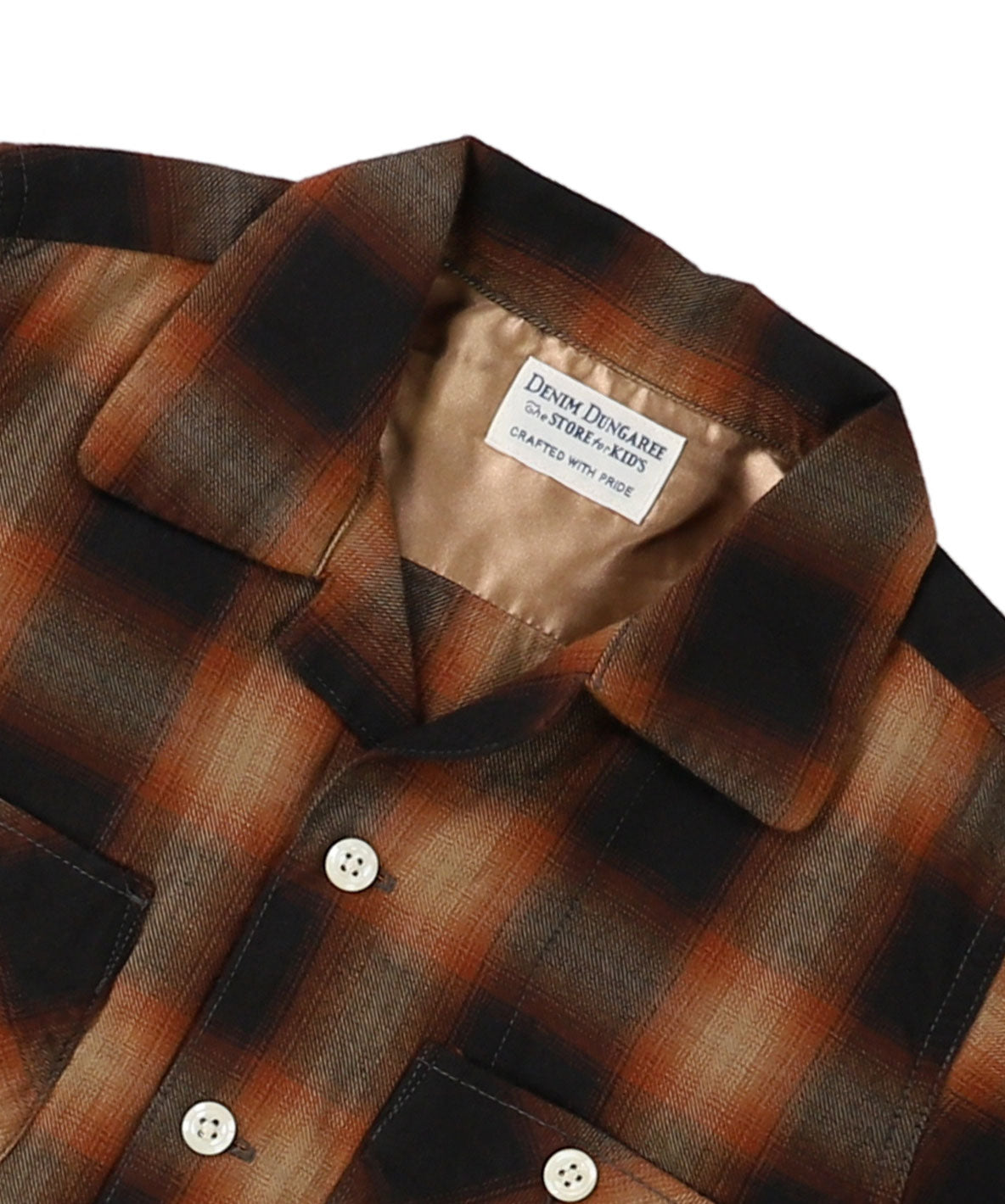 Ombre Viyella Open Collar Shirt