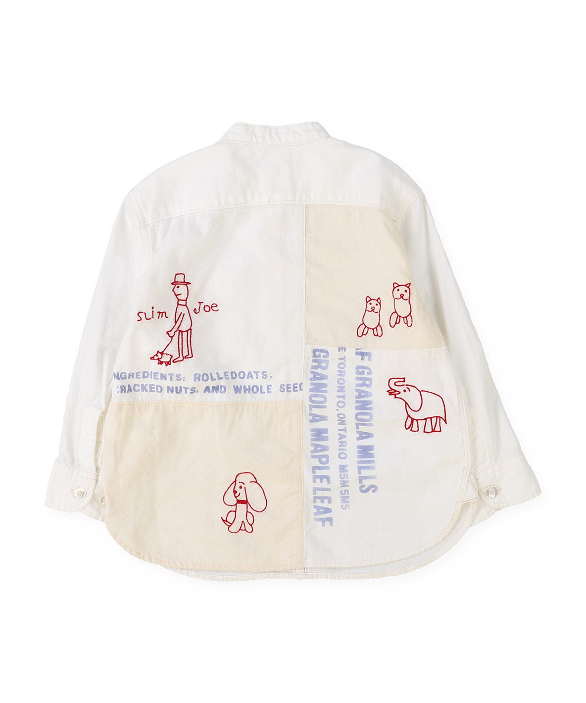 Chambray Remake Collarless Shirt