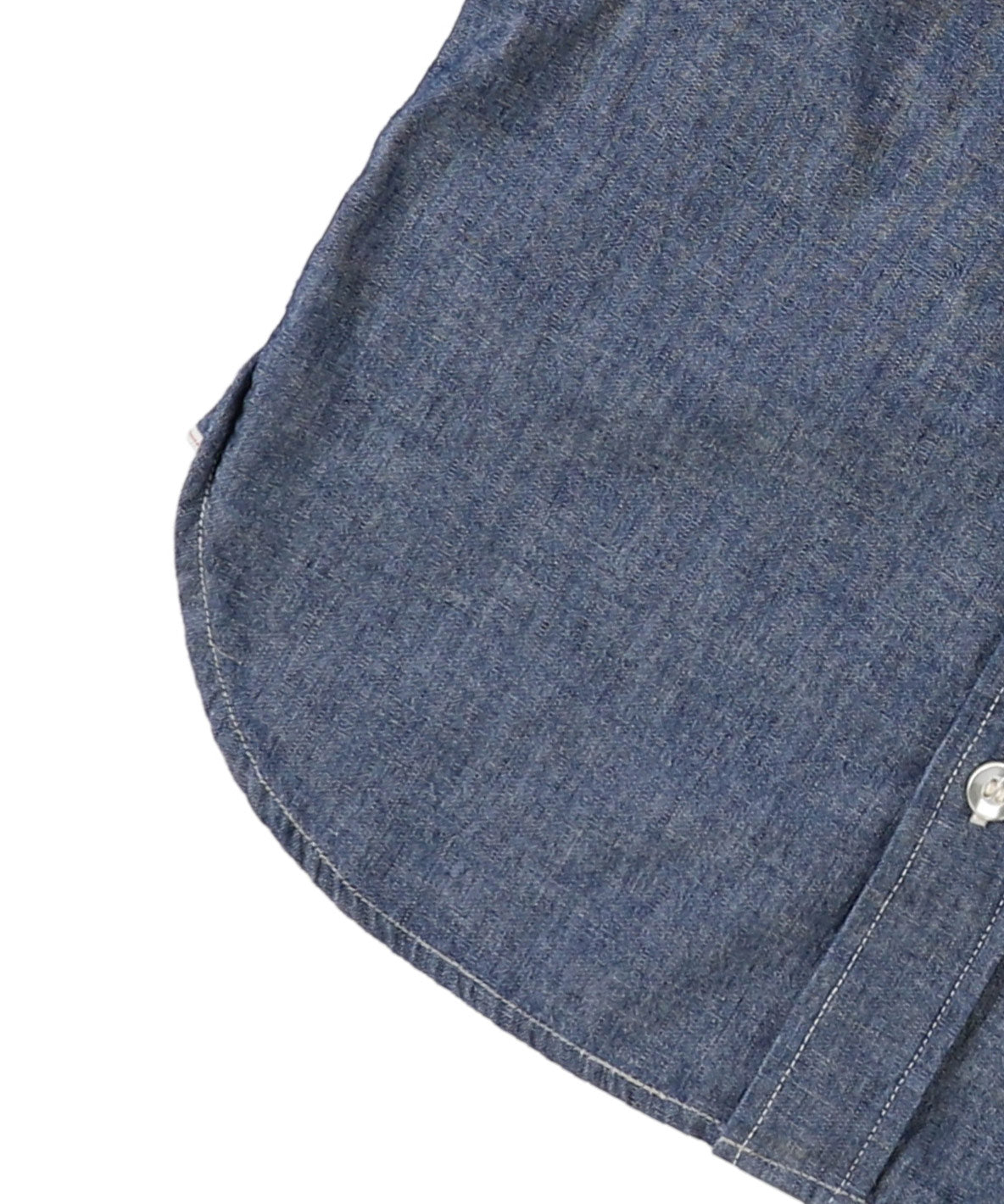 Chambray Remake Collarless Shirt