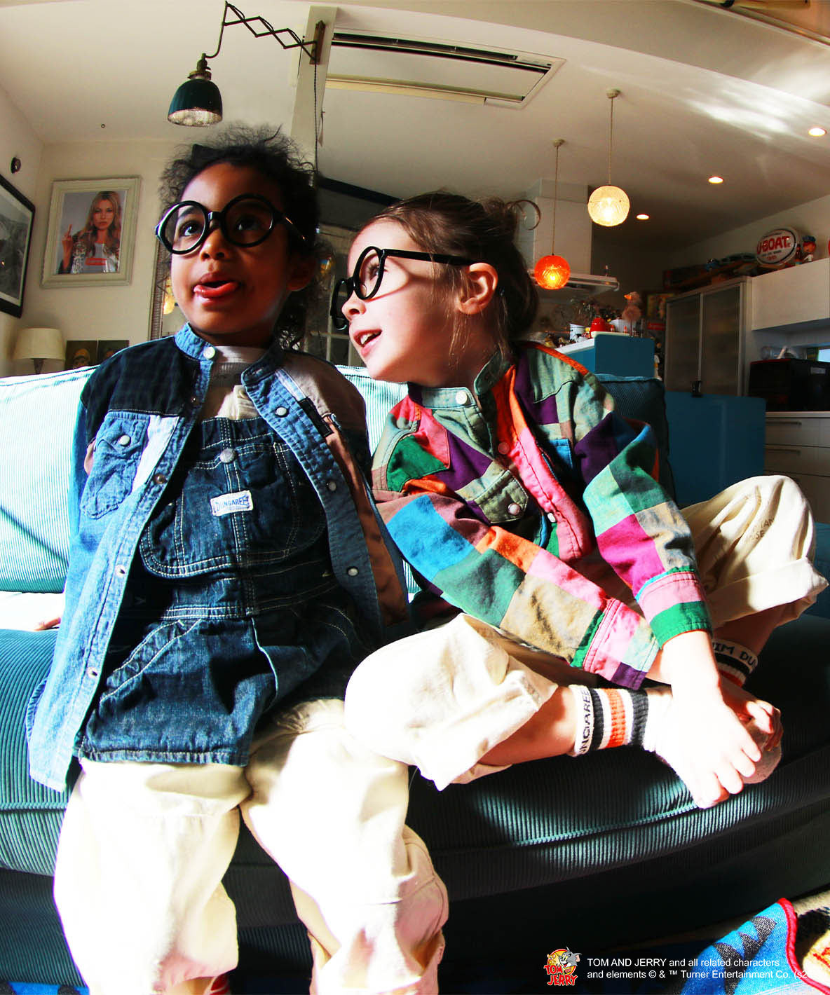 Uneven Dungaree Western Collarless Shirt