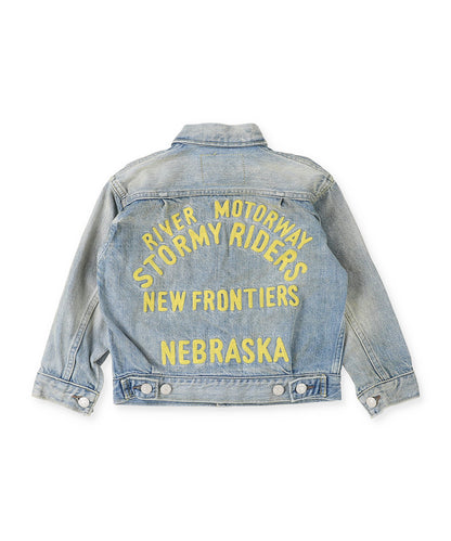 Airy Denim Embroidery Jacket