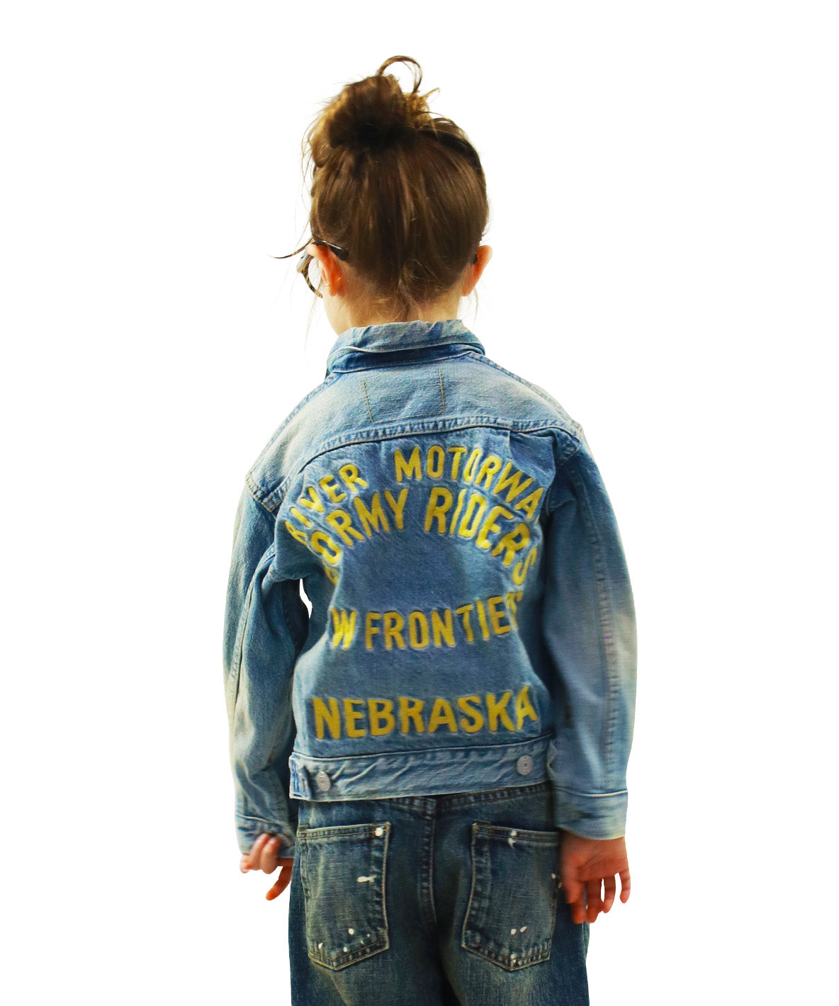 Airy Denim Embroidery Jacket