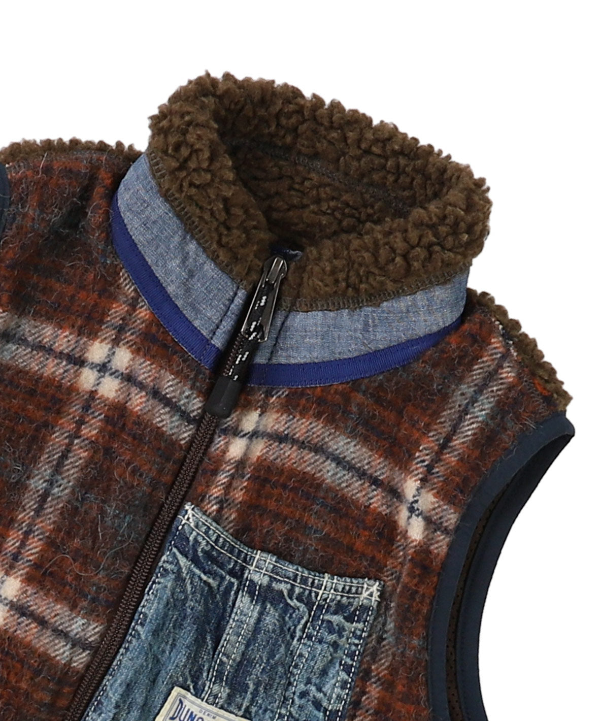 Shaggy Plaid Vest