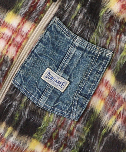 Polyester Shaggy Boa Jacket