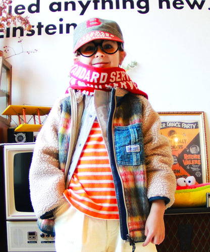 Polyester Shaggy Boa Jacket