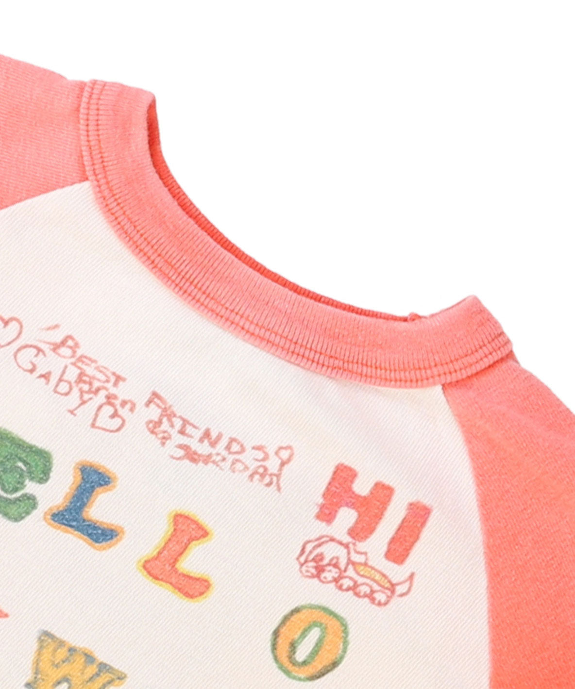 Vintage Cotton Jersey HELLO L/S Tee