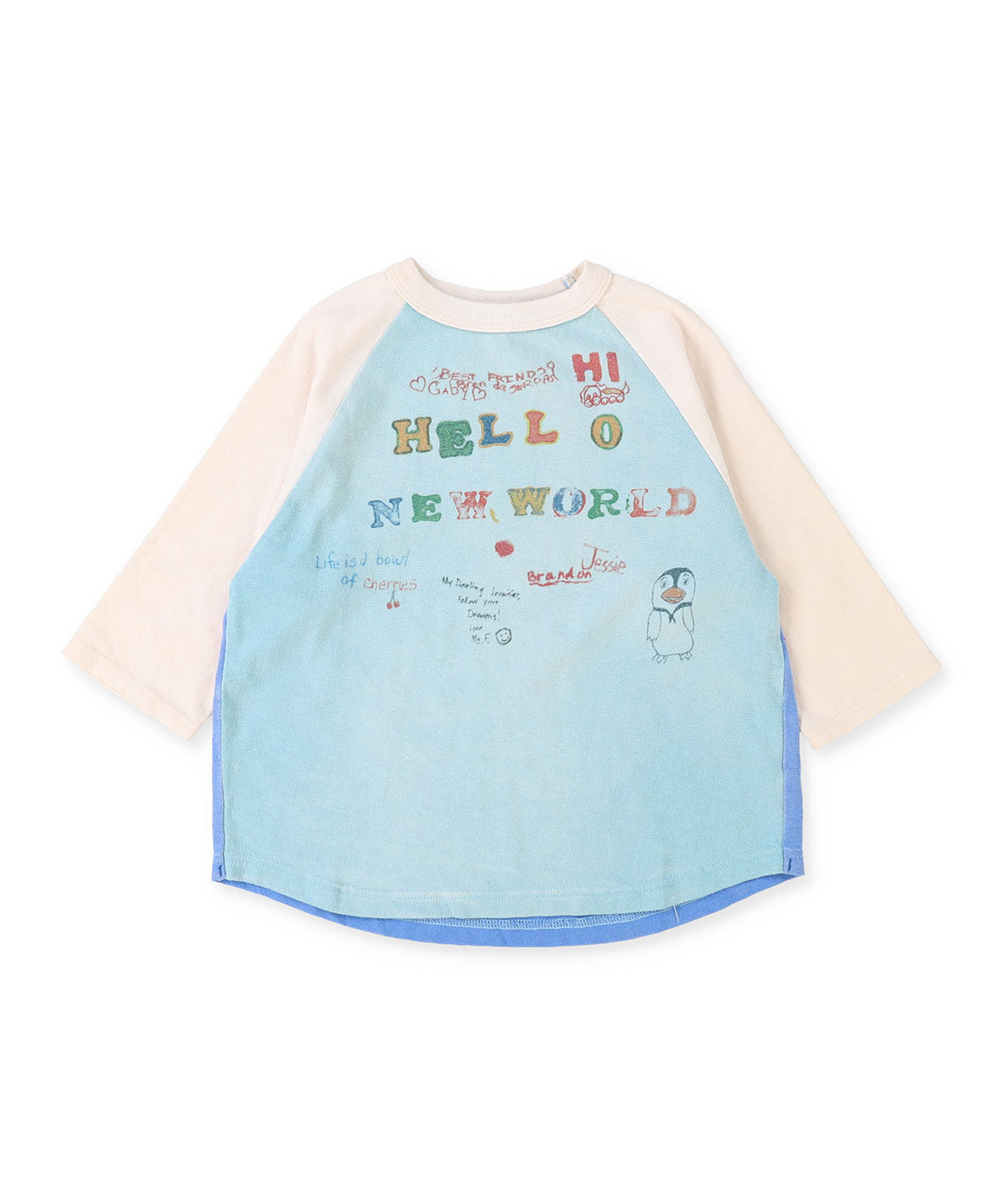 Vintage Cotton Jersey HELLO L/S Tee