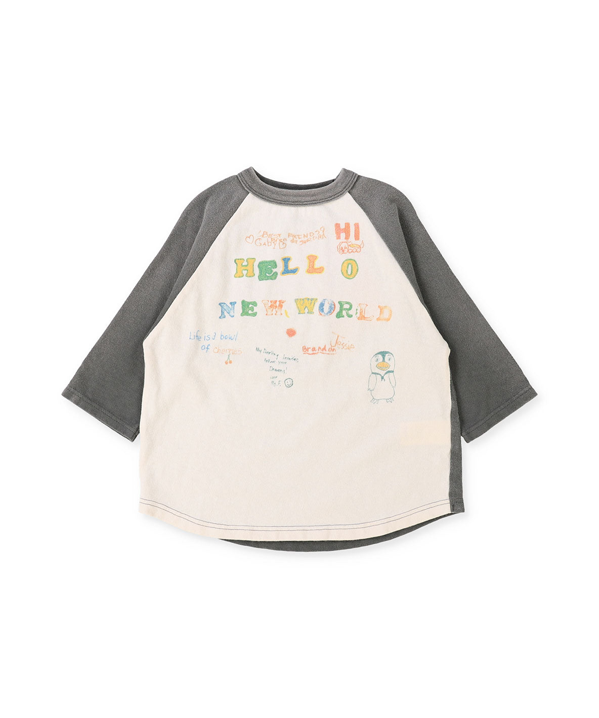 Vintage Cotton Jersey HELLO L/S Tee