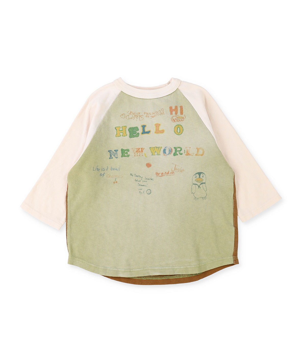 Vintage Cotton Jersey HELLO L/S Tee