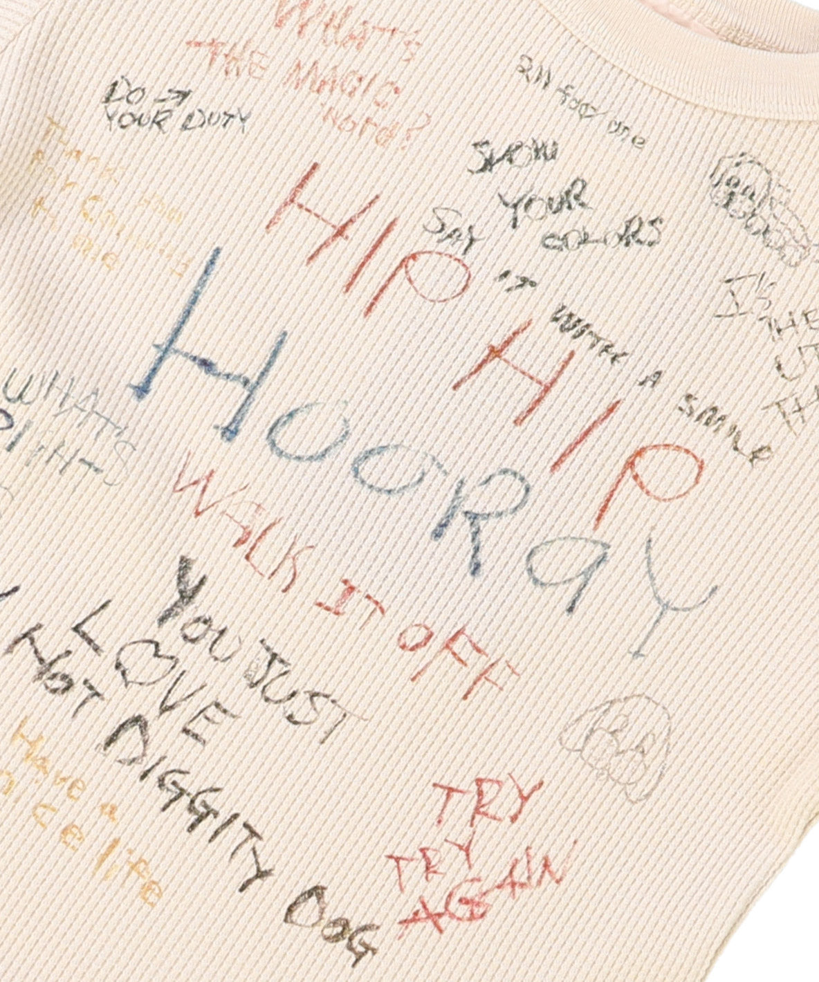 Waffle Scribble L/S Tee