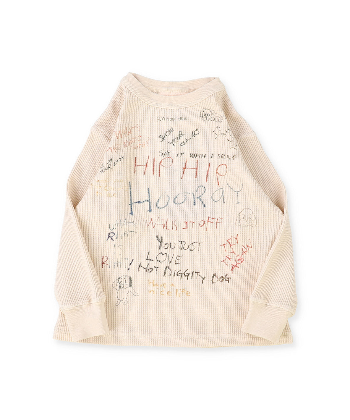 Waffle Scribble L/S Tee