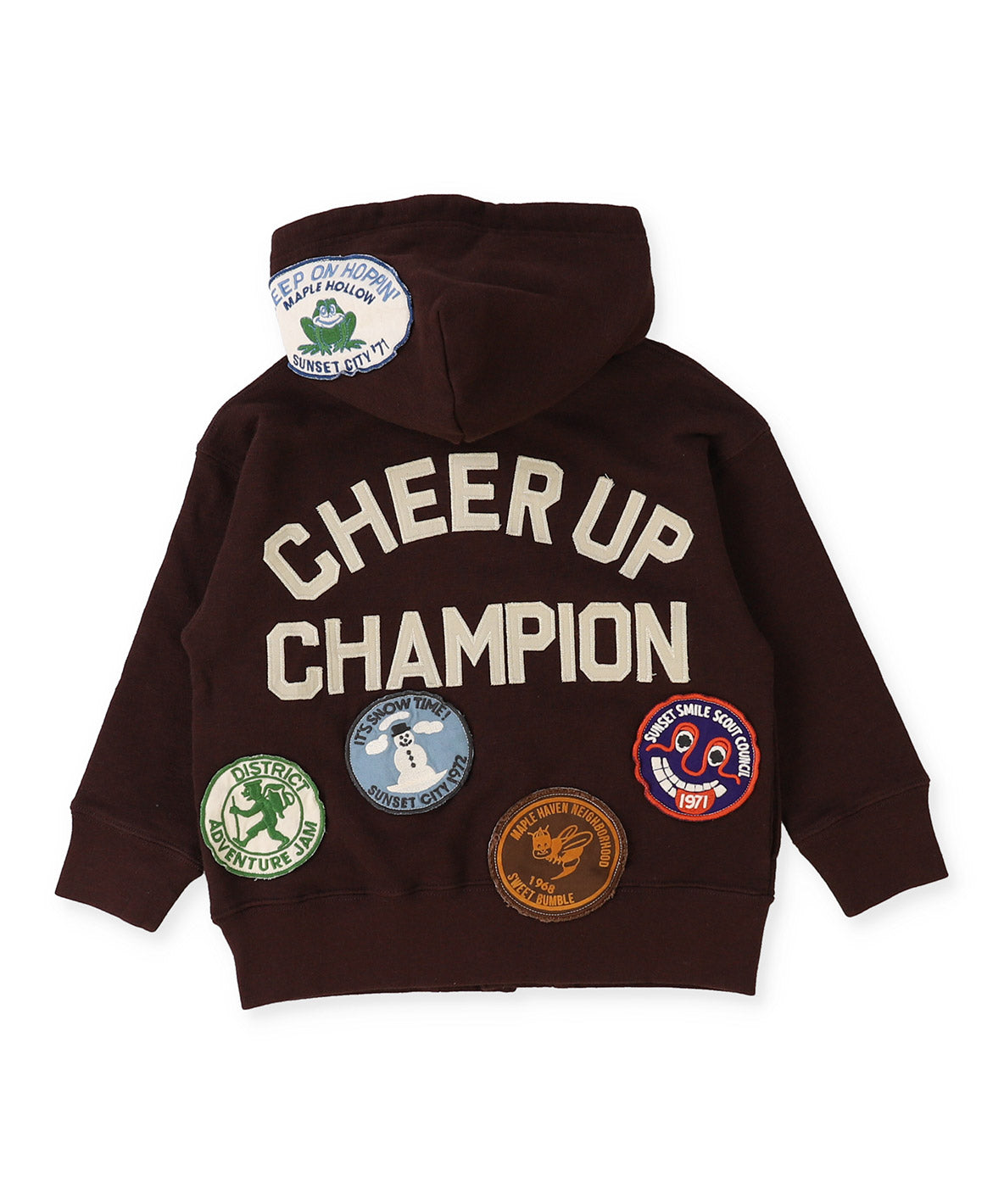 Patch Sweat Hoodie Jacket