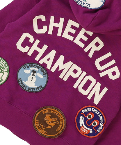 Patch Sweat Hoodie Jacket