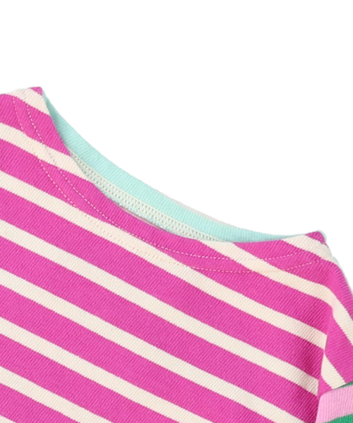 Striped Boat Neck L/S Tee