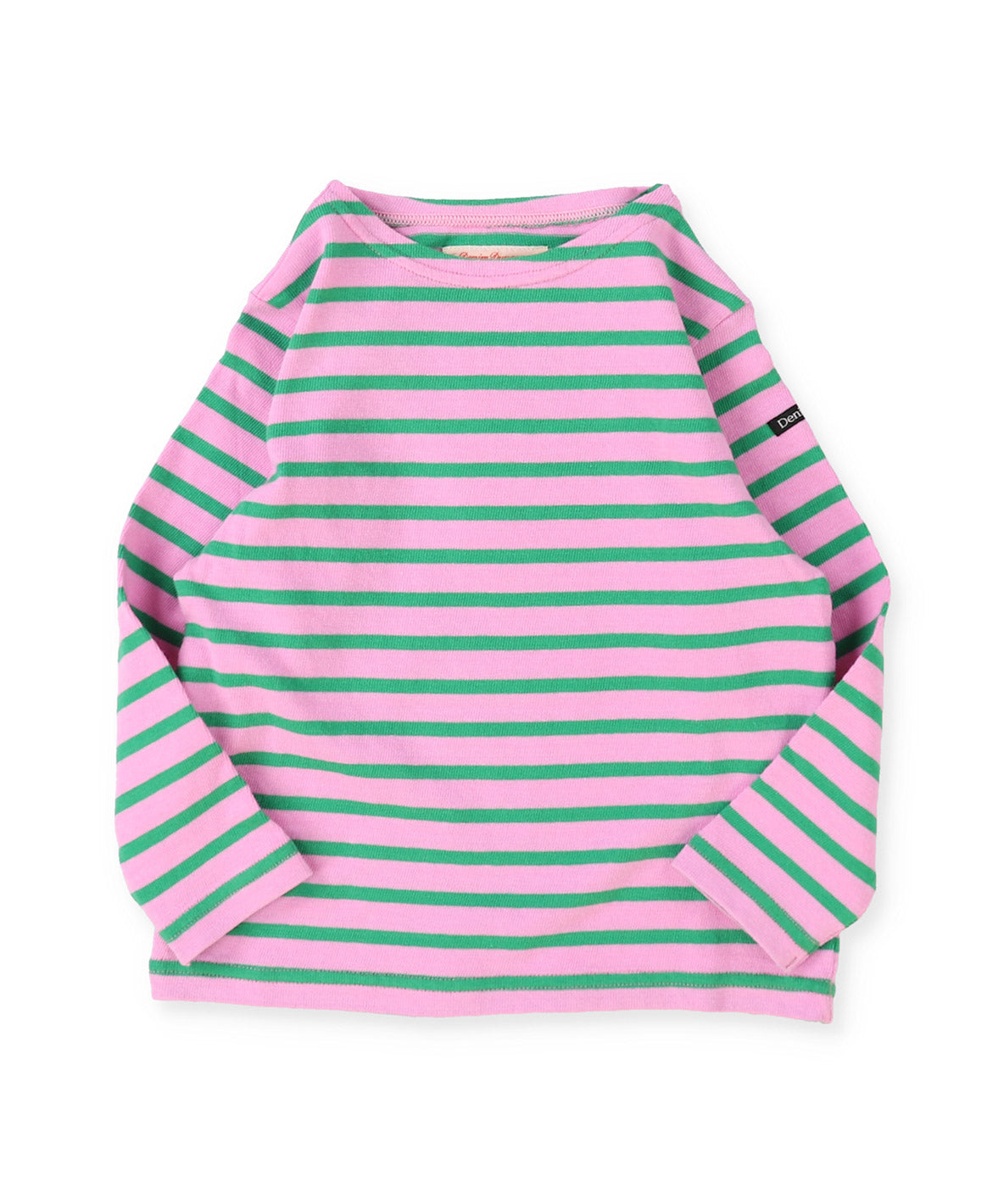 Striped Boat Neck L/S Tee