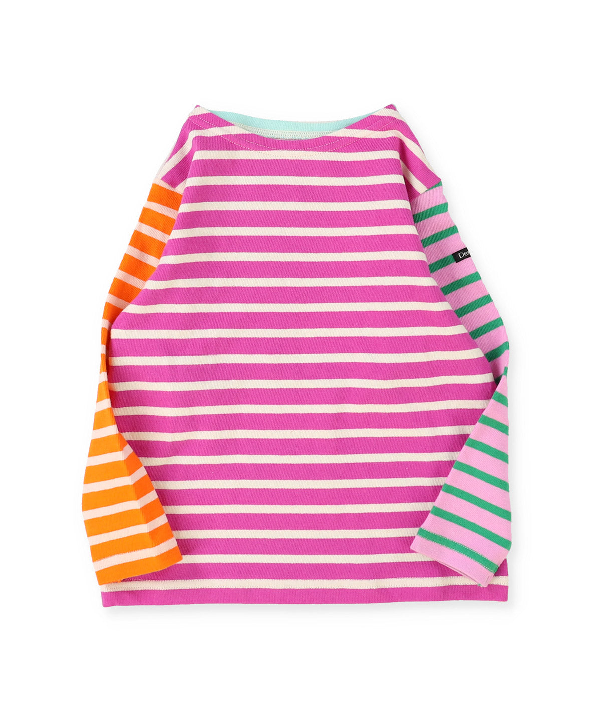 Striped Boat Neck L/S Tee