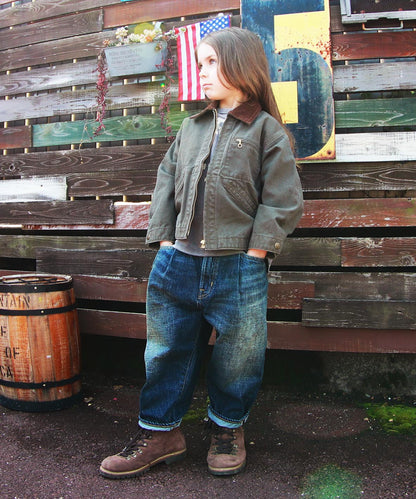 Airy Denim Scribble Easy Pants