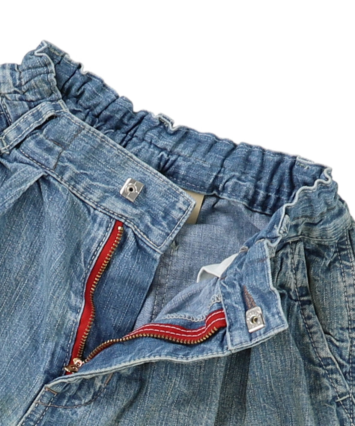 8oz Denim Scribble Balloon Pants