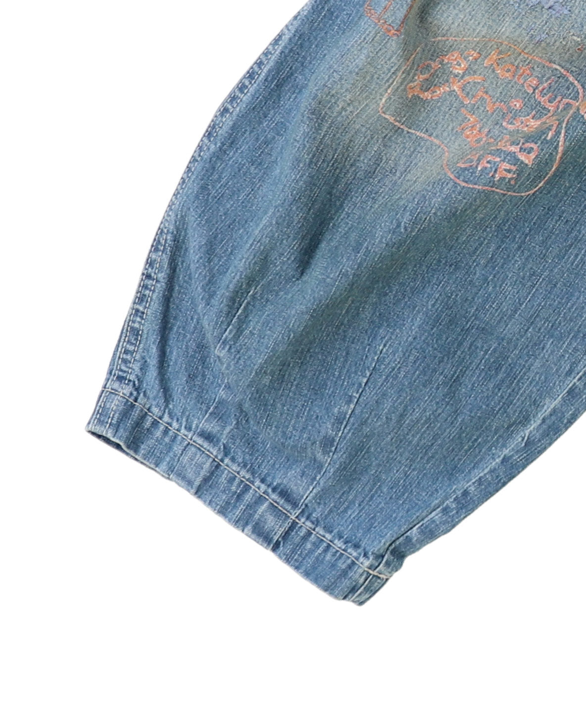 8oz Denim Scribble Balloon Pants