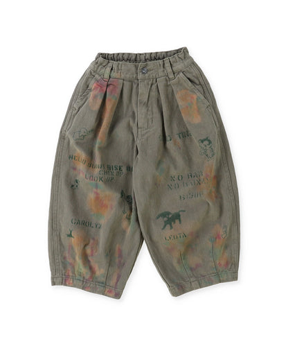 Wool Lining Colorful Balloon Pants