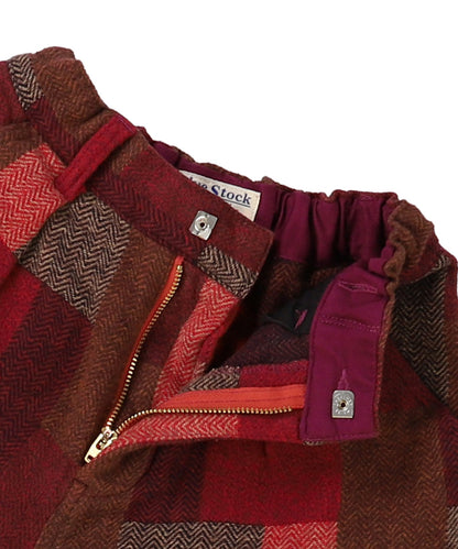 Plaid Patchwork Pants