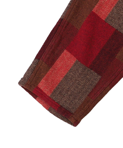 Plaid Patchwork Pants