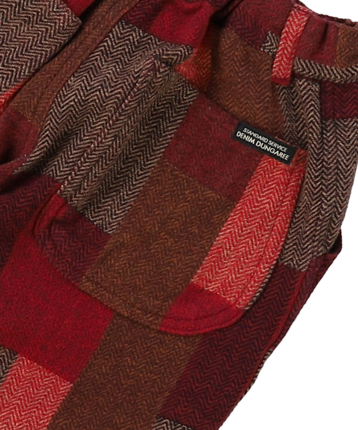 Plaid Patchwork Pants