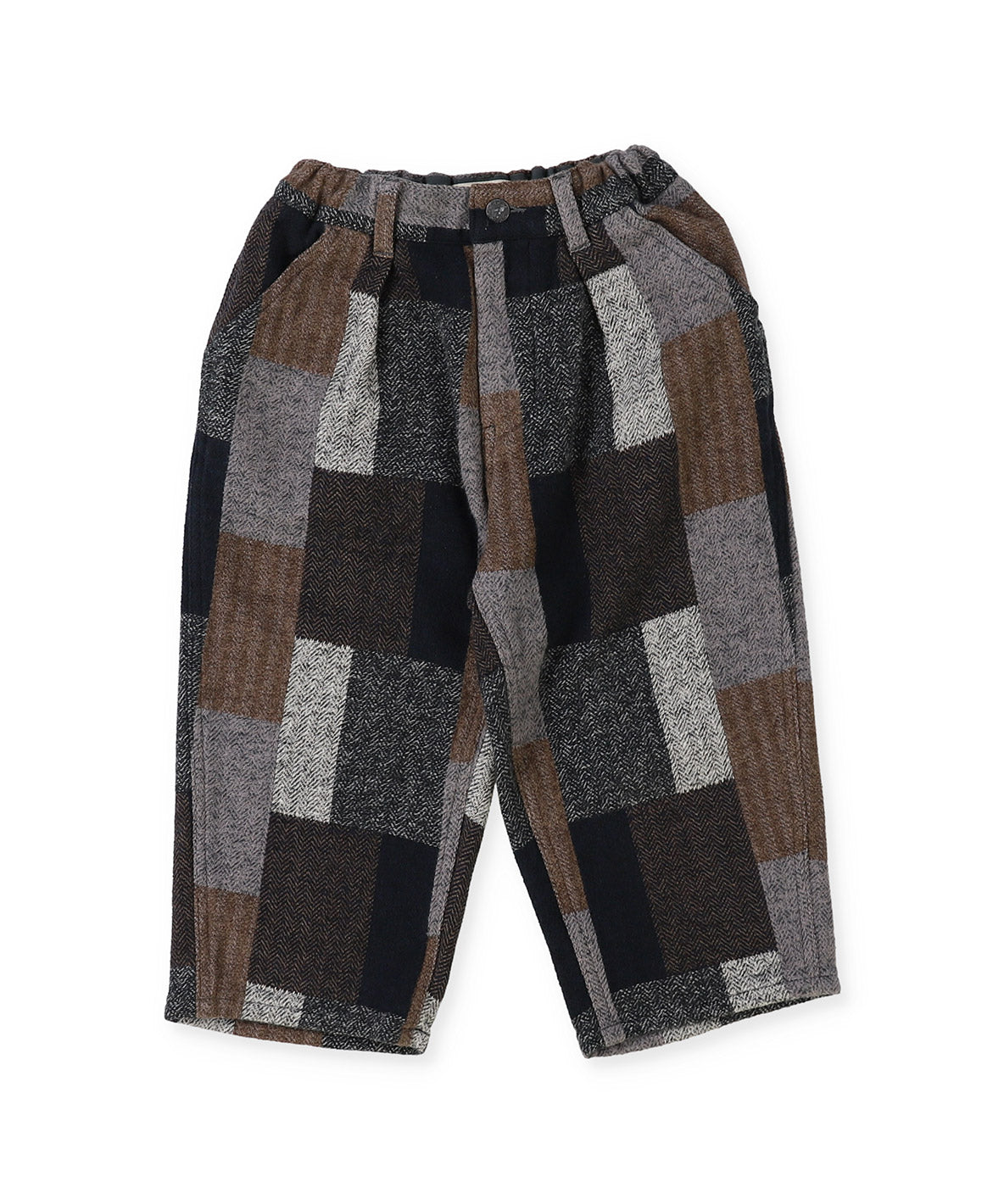 Plaid Patchwork Pants