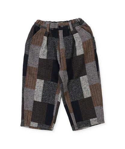Plaid Patchwork Pants