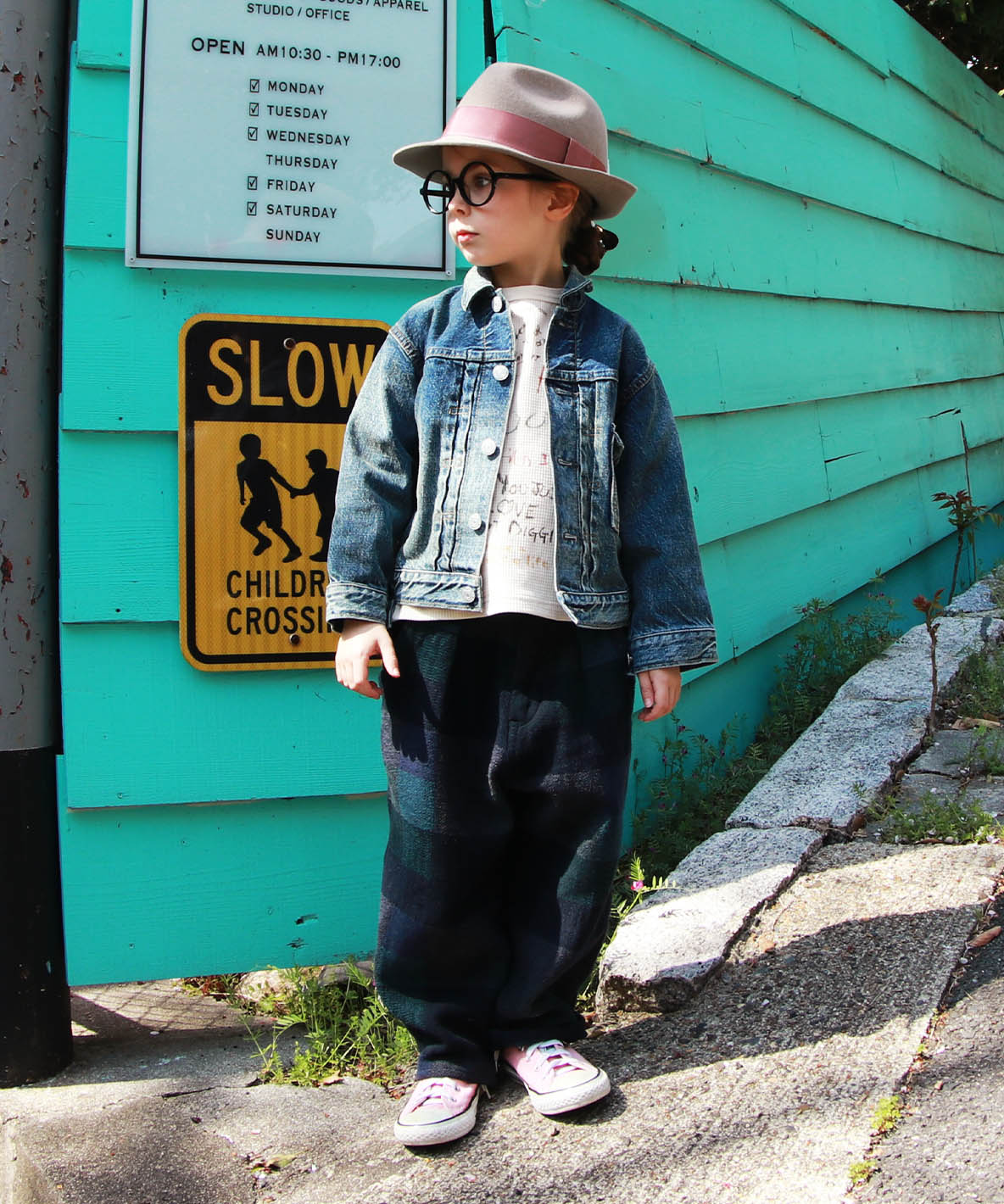 Plaid Patchwork Pants